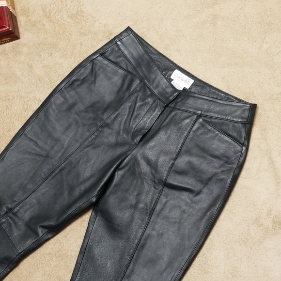 ladies genuine leather trousers